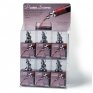 Metalla 12 Piece Chromed Metal Wine Pourer/ Stopper Set w/ Counter Display